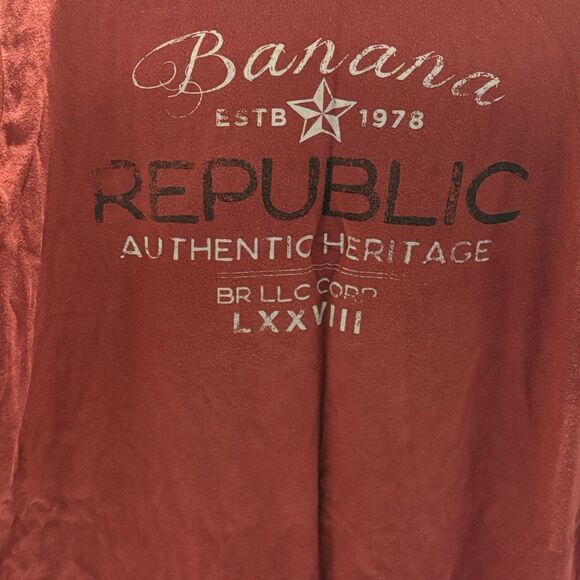 Banana Republic Men's Short Sleeve Crew Neck T-Shirt 100% Cotton Size Large - Picture 2 of 7